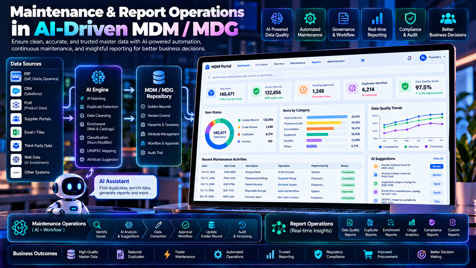 Maintenance, Repair & Operations in AI-Driven MDM/MDG